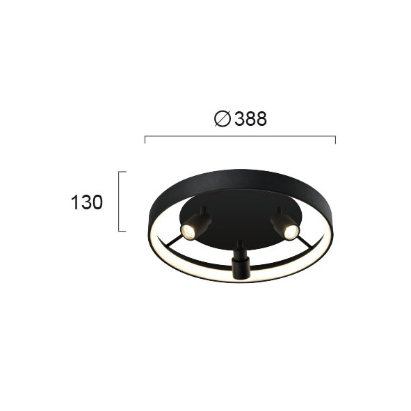 Φωτιστικό Πλαφονιέρα Led Viokef Denis 4250700 Φωτιστικά Οροφής Κρεμαστά Spitishop