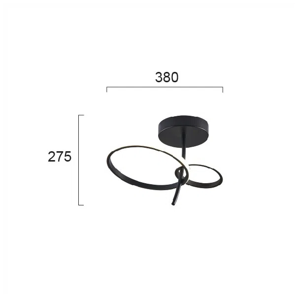 Φωτιστικό Πλαφονιέρα LED Viokef Double 4275900