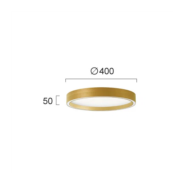 Φωτιστικό Πλαφονιέρα LED Viokef Vanessa Gold 4292701