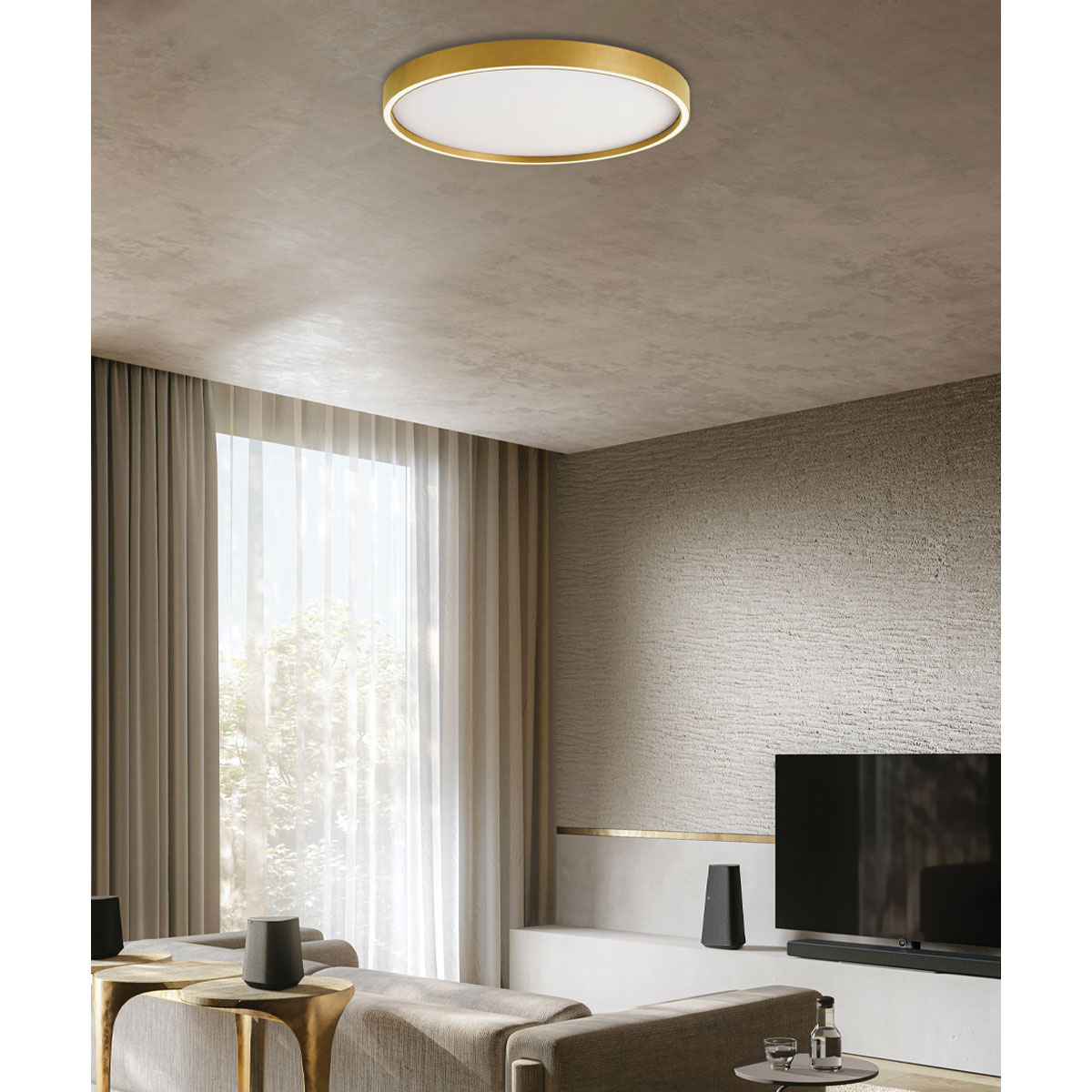 Φωτιστικό Πλαφονιέρα LED Viokef Vanessa Gold 4292801