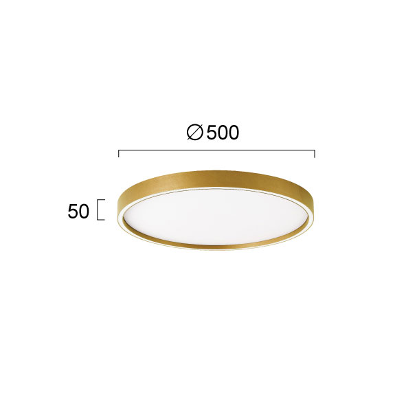 Φωτιστικό Πλαφονιέρα Led Viokef Vanessa Gold 4292801 Φωτιστικά Οροφής Κρεμαστά Spitishop