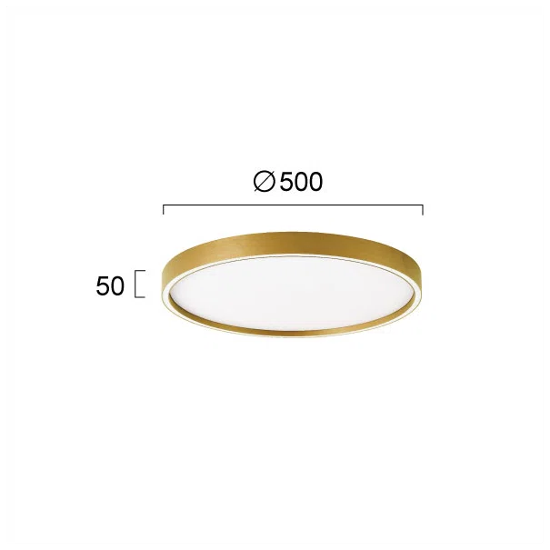 Φωτιστικό Πλαφονιέρα LED Viokef Vanessa Gold 4292801