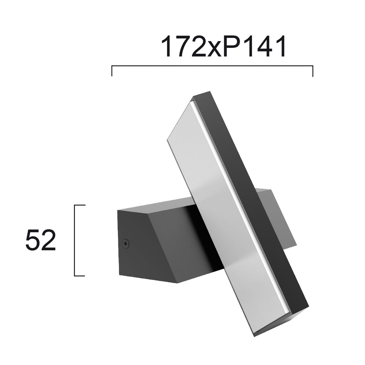 Απλίκα Led Εξωτερικού Χώρου Viokef Casteo 4242800 Φωτιστικά Τοίχου Απλίκες Spitishop