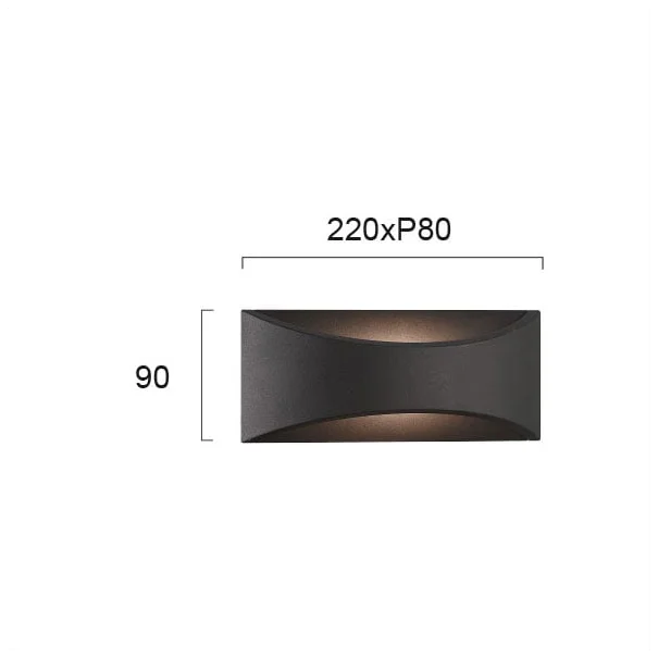 Απλίκα LED Εξωτερικού Χώρου Viokef Dokos 4227200
