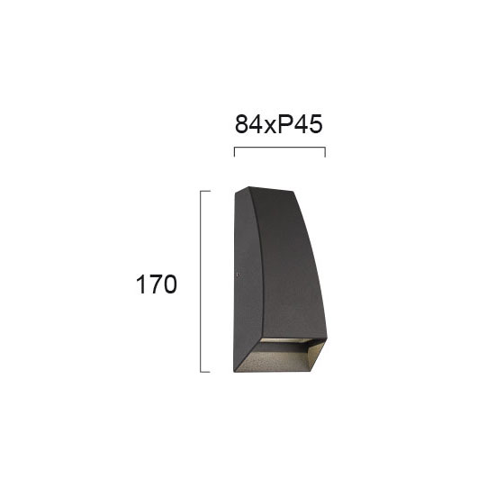 Απλίκα Led Εξωτερικού Χώρου Viokef Joy 4227100 Φωτιστικά Τοίχου Απλίκες Spitishop