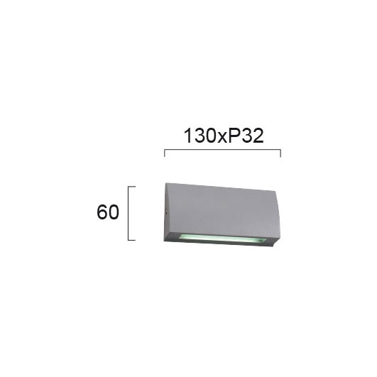 Απλίκα Led Εξωτερικού Χώρου Viokef Tech 4155900 Φωτιστικά Τοίχου Απλίκες Spitishop