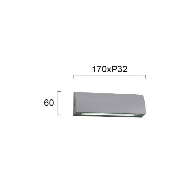 Απλίκα Led Εξωτερικού Χώρου Viokef Tech 4156000 Φωτιστικά Τοίχου Απλίκες Spitishop
