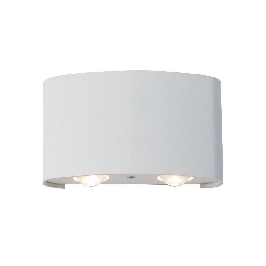 Απλίκα Led Εξωτερικού Χώρου Viokef Twist White 4211000 Φωτιστικά Τοίχου Απλίκες Spitishop
