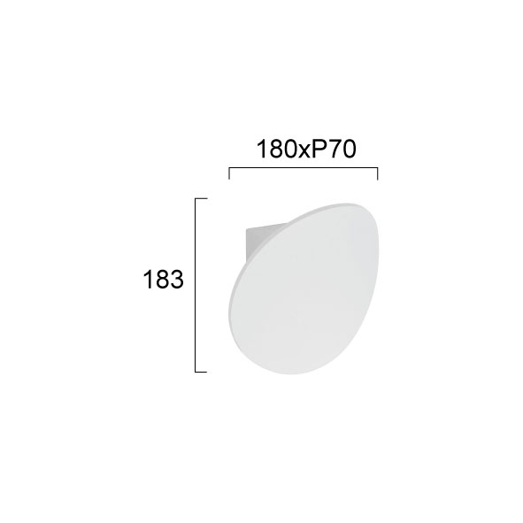 Απλίκα Τοίχου Led Viokef Corto White 4285300 Φωτιστικά Απλίκες Spitishop