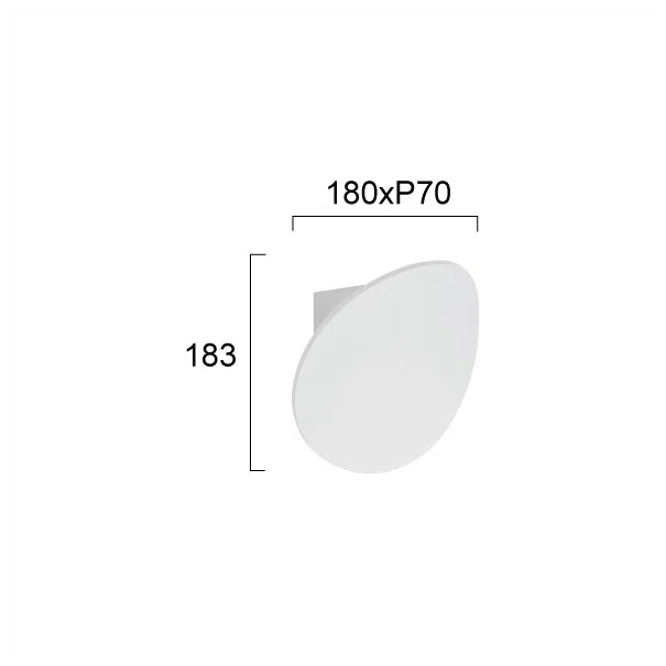 Απλίκα Τοίχου LED Viokef Corto White 4285300