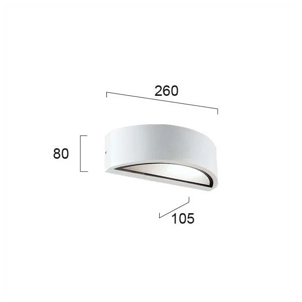 Απλίκα Εξωτερικού Χώρου Viokef Rhodes White 4100701