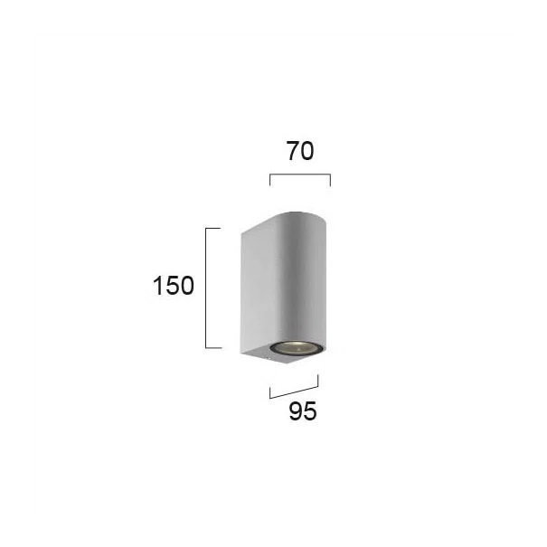 Απλίκα Εξωτερικού Χώρου Viokef Tilos Silver 4099602