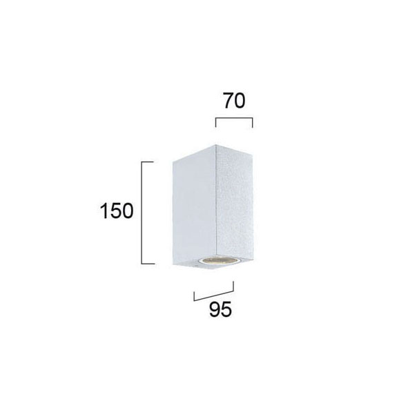Απλίκα Εξωτερικού Χώρου Viokef Tilos White 4099401 Φωτιστικά Τοίχου Απλίκες Spitishop