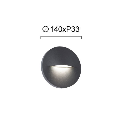 Απλίκα Led Εξωτερικού Χώρου Viokef Vita Anthracite 4298300 Φωτιστικά Τοίχου Απλίκες Spitishop