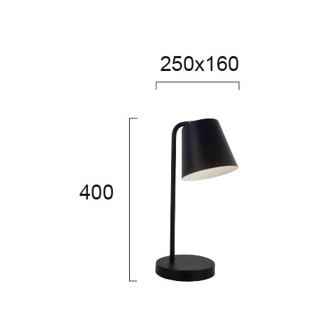 Πορτατίφ Viokef Lyra Black 4153101 Φωτιστικά Επιτραπέζια Spitishop