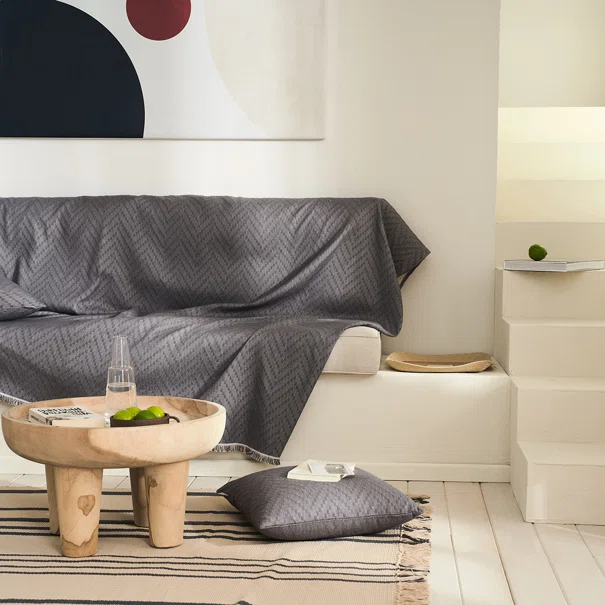 Ριχτάρι Καναπέ Διθέσιου (180x250) Gofis Home Ori Graphite 401/14