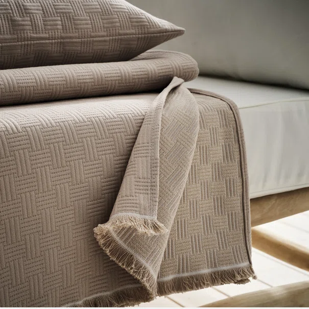Ριχτάρι Πολυθρόνας (180x180) Gofis Home Ilania Sand Beige 318/05
