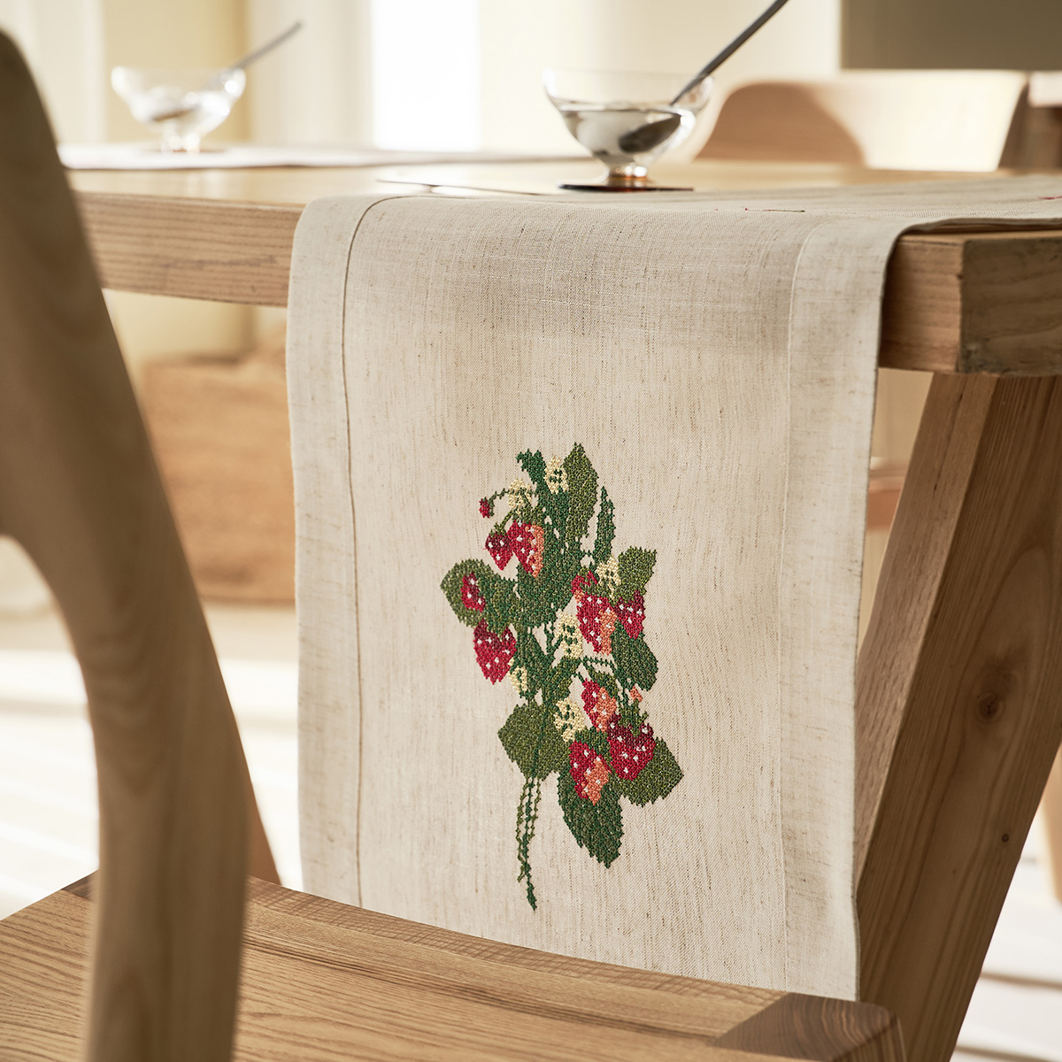 Τραβέρσα (40X160) Gofis Home Alessia 102 Λευκά Είδη Κουζίνας & Τραπεζαρίας Τραβέρσες Σαλονιού Spitishop