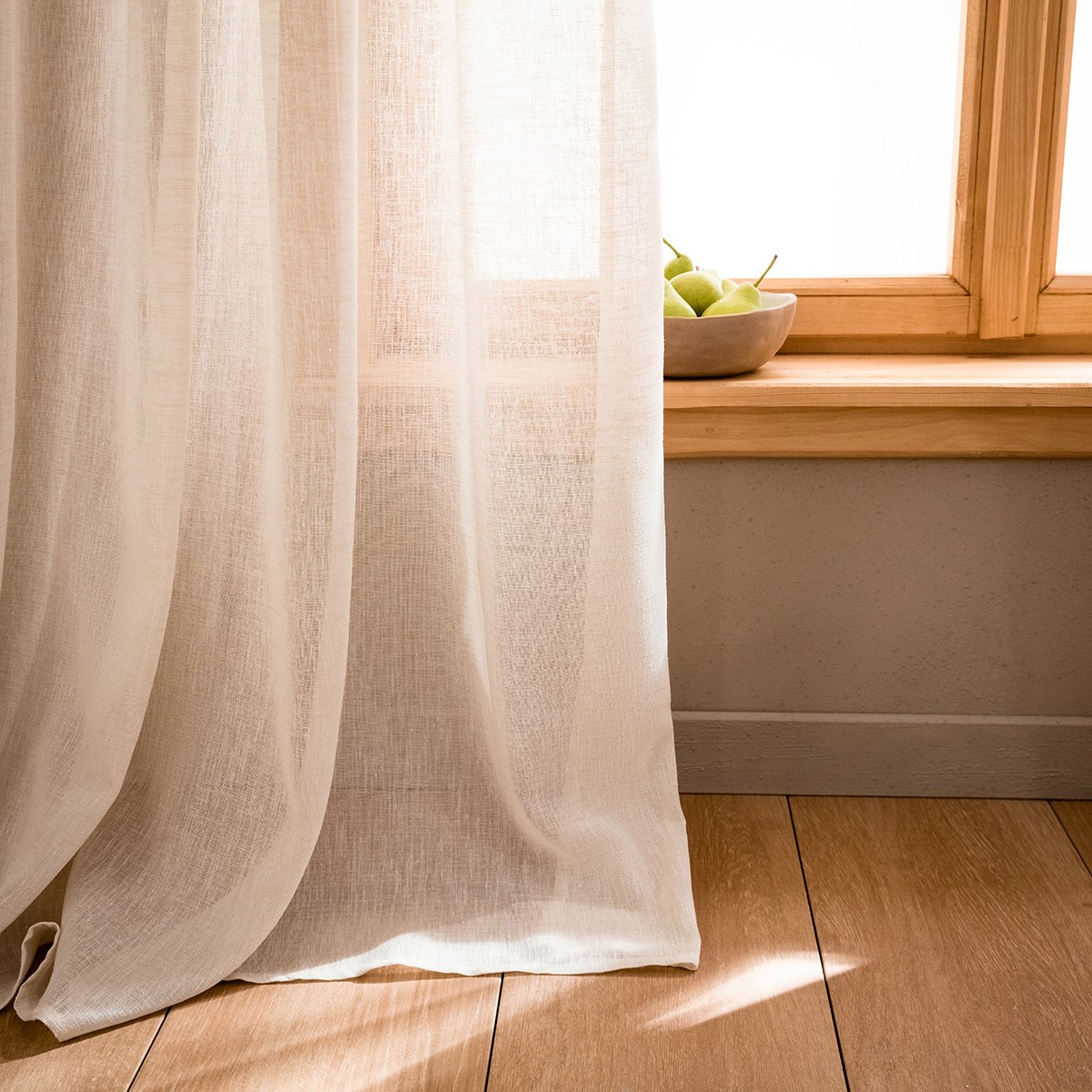 Κουρτίνα (140x280) Με Τρουκς Gofis Home Combe Beige SS24 502/06
