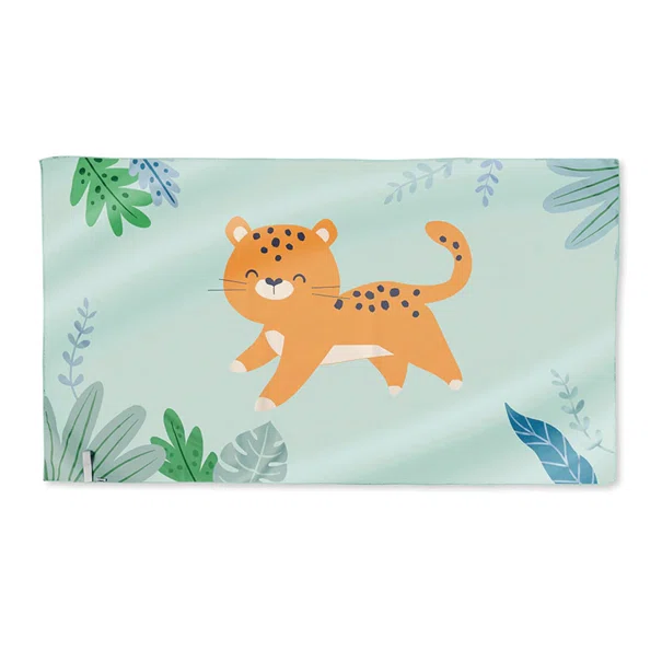 Παιδική Πετσέτα Θαλάσσης Microfiber (90x160) Saro Jungle Cheetah 64304