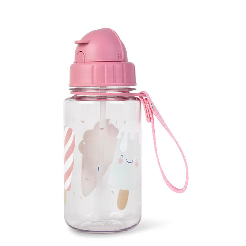 Παγούρι 400Ml με Καλαμάκι Saro Ice Creams 74006 Παιδικά Είδη Φαγητού & Αξεσουάρ Σερβιρίσματος Μπουκάλια Παγούρια Spitishop
