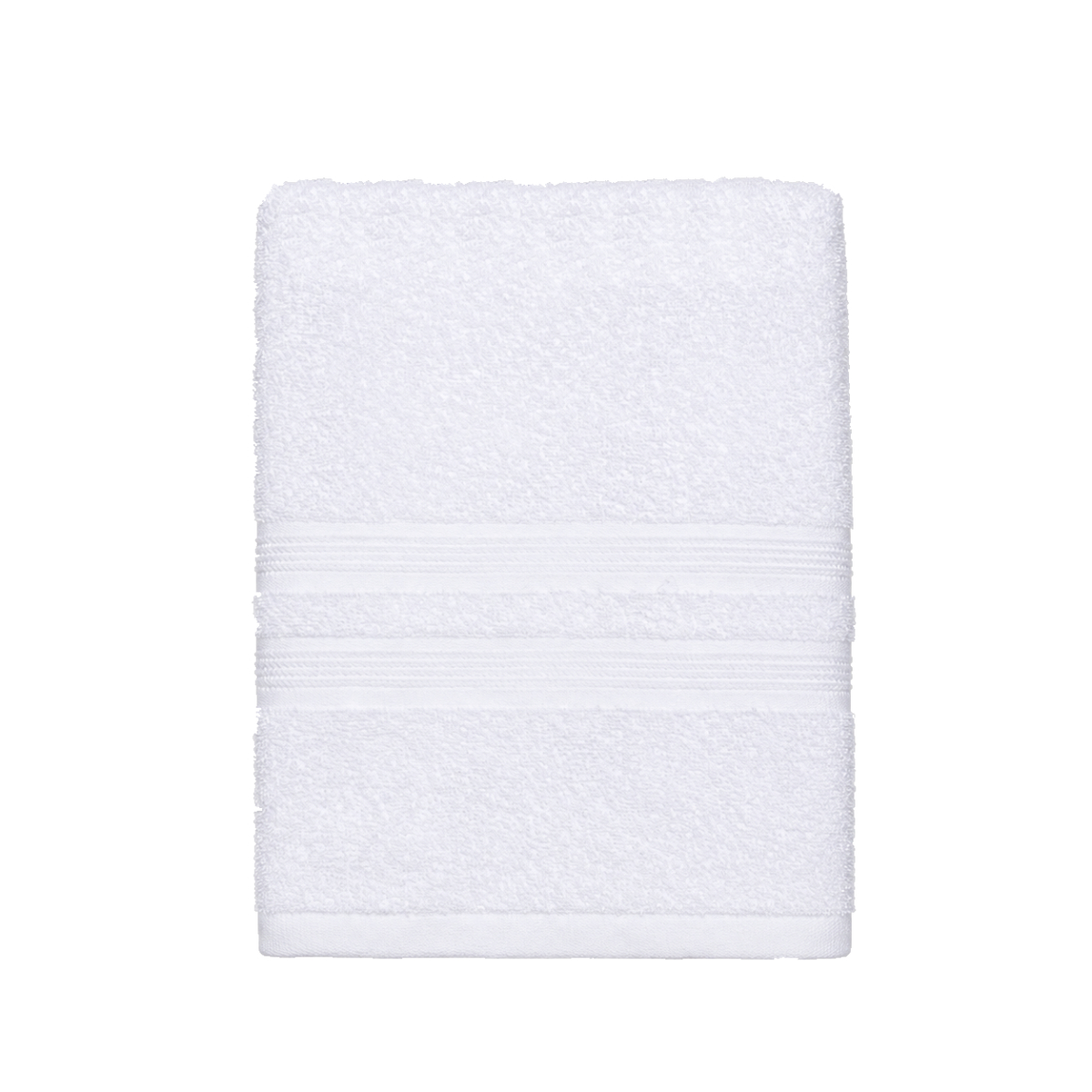 Πετσέτα Προσώπου Λευκή (50x90) Hotel Stripes 450gr/m2