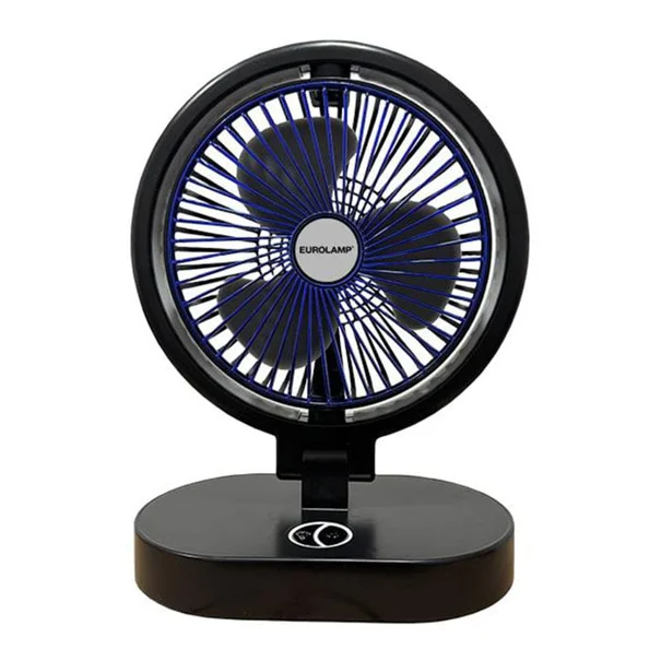 Ανεμιστήρας Επιτραπέζιος Με Φως Led USB Eurolamp 5W 300-20513