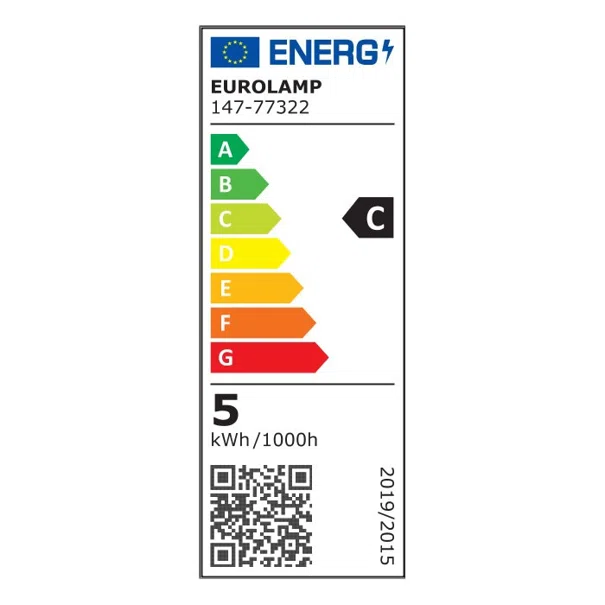 Λάμπα LED Eurolamp E14/4.9W/3000K/806Lm 147-77322