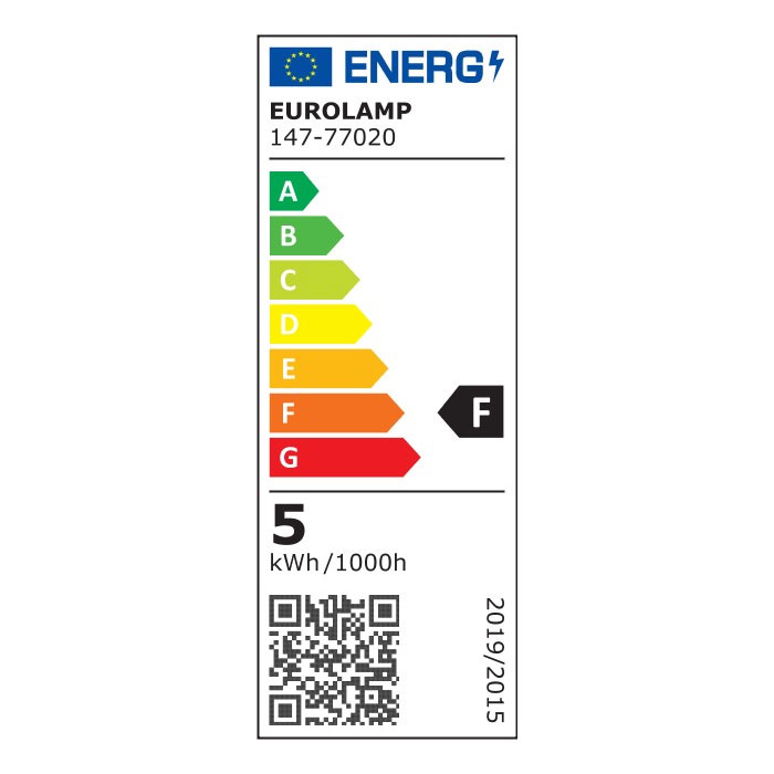 Λάμπα LED Eurolamp E27/4.9W/3000K/480Lm 147-77020