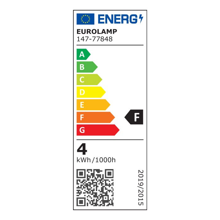 Λάμπα LED Eurolamp GU10/4W/3000K/380Lm 147-77848