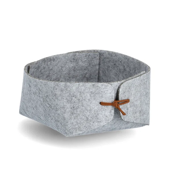 Καλάθι Αποθήκευσης (13.5x13.5x7.5) Z-L Light Grey 14450