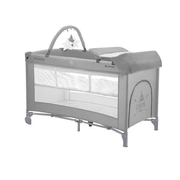Παρκοκρέβατο 2 Θέσεων (0+ Μηνών/Έως 15kg) Kikka Boo So Gifted Plus Grey