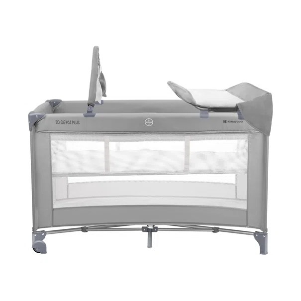 Παρκοκρέβατο 2 Θέσεων (0+ Μηνών/Έως 15kg) Kikka Boo So Gifted Plus Grey