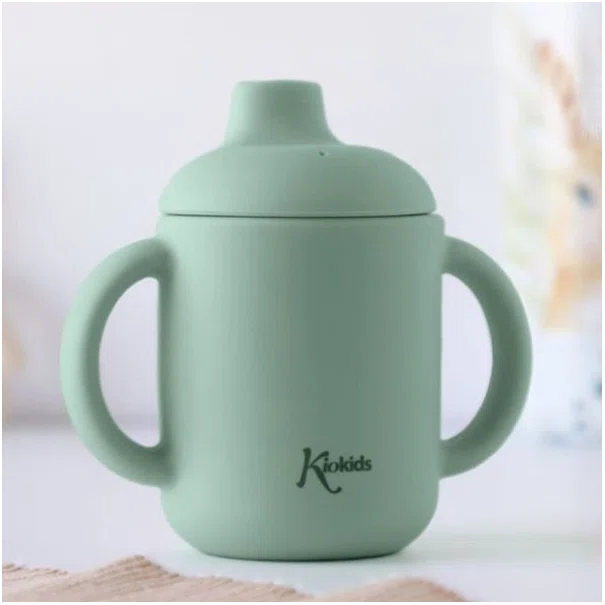 Ποτήρι Εκπαιδευτικό Σιλικόνης 120ml Kiokids Μέντα 3783