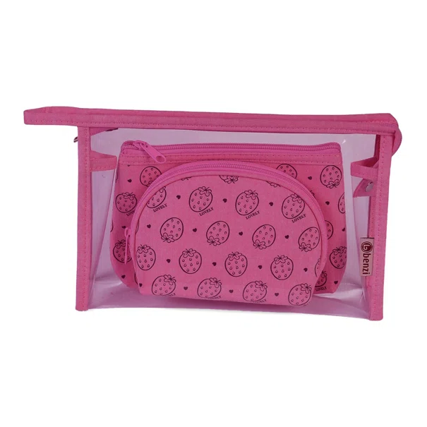 Νεσεσέρ Καλλυντικών (Σετ 3τμχ) Benzi BZ5798 Pink