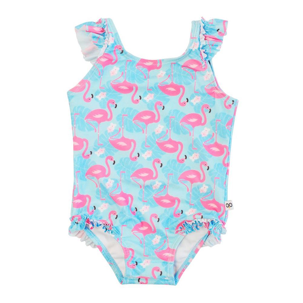 Παιδικό Ολόσωμο Μαγιό Αμάνικο Zoocchini Franny The Flamingo