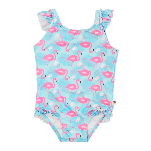 Παιδικό Ολόσωμο Μαγιό Αμάνικο Zoocchini Franny The Flamingo