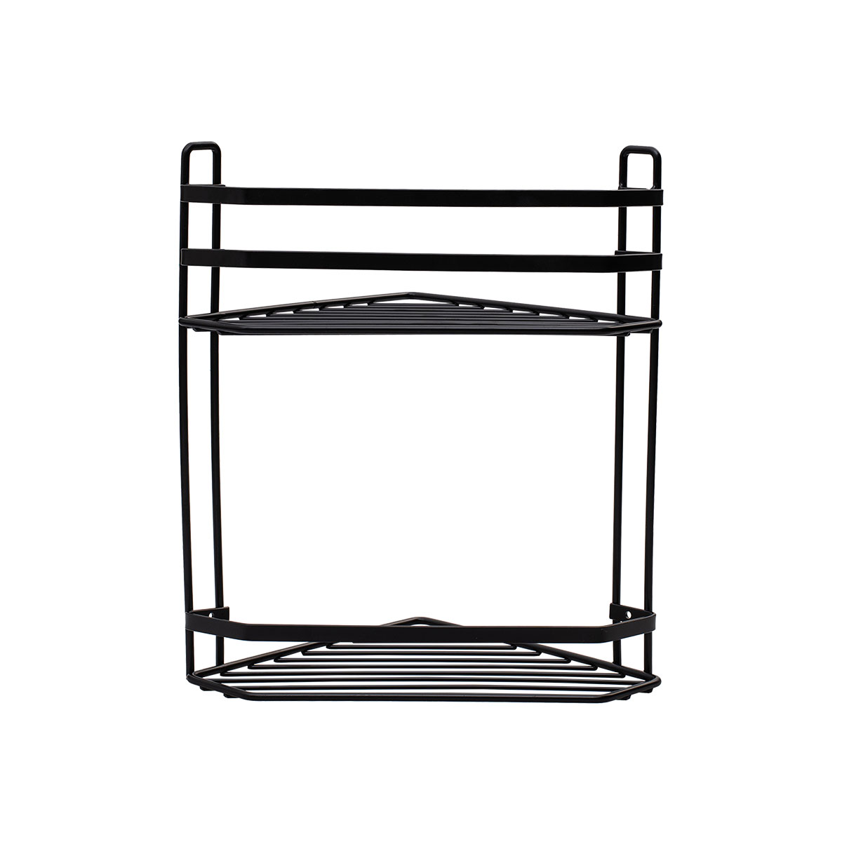 Γωνιακή Ραφιέρα Μπάνιου Διπλή (27 7X18 1X31 7) Estia Elegant Black 02-6471 Οργάνωση & Αποθήκευση Ραφιέρες Εταζέρες Γωνιακές Spitishop