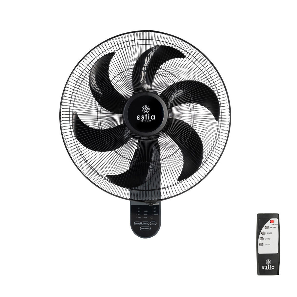 Ανεμιστήρας Τοίχου Με Τηλεχειριστήριο 75W Estia Bow 06-21177