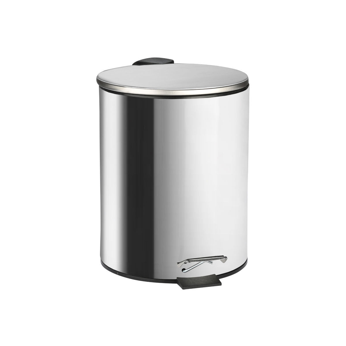 Κάδος Απορριμμάτων Μπάνιου (Φ20x28) Homely 5lt Inox Matt 02-0059