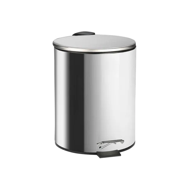 Κάδος Απορριμμάτων Μπάνιου (Φ20x28) Homely 5lt Inox Matt 02-0059