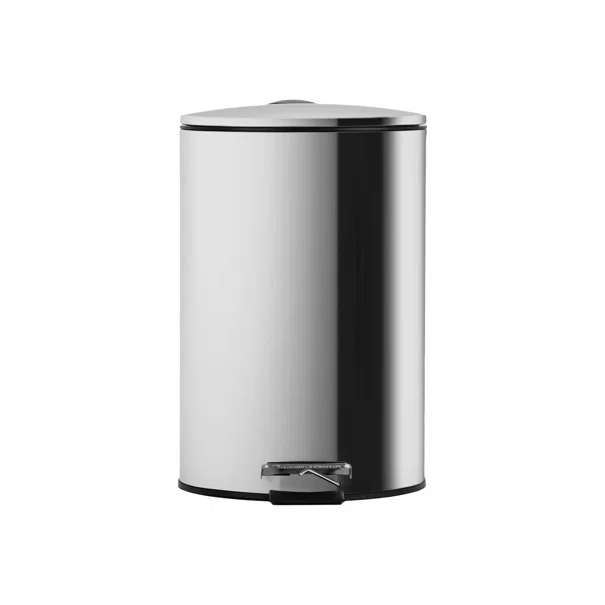 Κάδος Απορριμμάτων Μπάνιου (Φ25x37) Homely 12lt Inox Matt 02-0066
