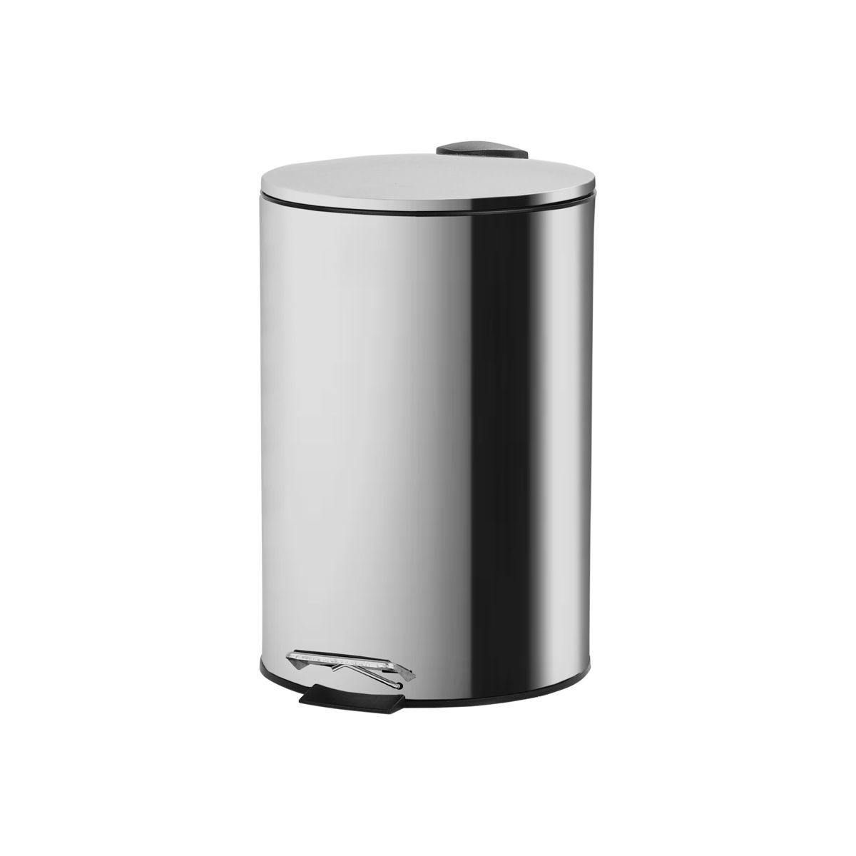 Κάδος Απορριμμάτων Μπάνιου (Φ25x37) Homely 12lt Inox Matt 02-0066