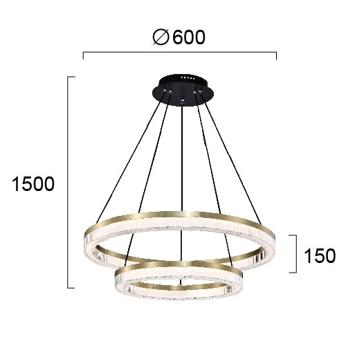 Πολυέλαιος Οροφής Led Viokef Happiness 4273900 Φωτιστικά Κρεμαστά Spitishop