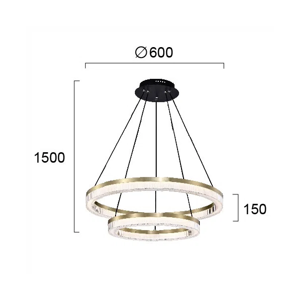Πολυέλαιος Οροφής LED Viokef Happiness 4273900