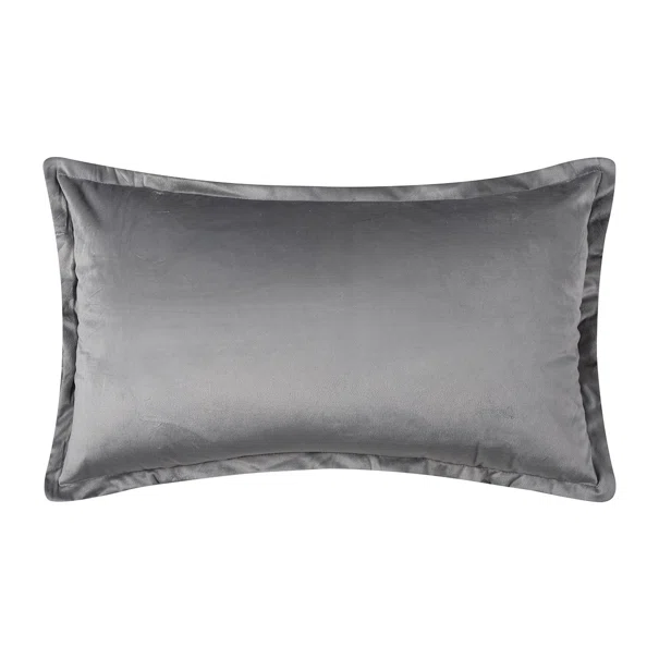 Διακοσμητική Μαξιλαροθήκη Βελουτέ (35x60) Silk Fashion A804 Ανοιχτό Γκρι