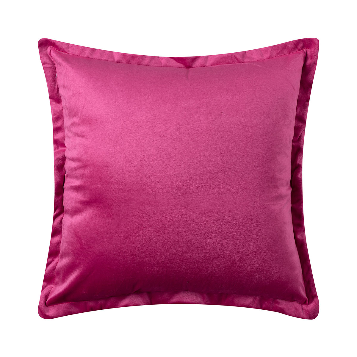 Διακοσμητική Μαξιλαροθήκη Βελουτέ (45x45) Silk Fashion A804 Φούξια