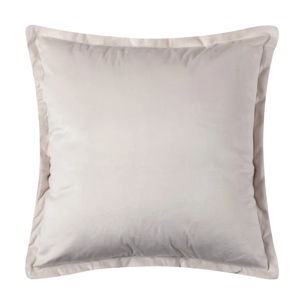 Διακοσμητική Μαξιλαροθήκη Βελουτέ (45x45) Silk Fashion A804 Ιβουάρ