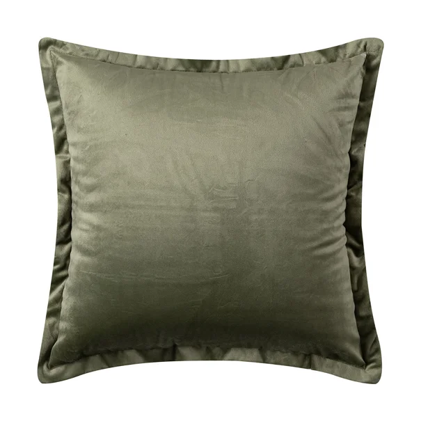 Διακοσμητική Μαξιλαροθήκη Βελουτέ (45x45) Silk Fashion A804 Λαδί