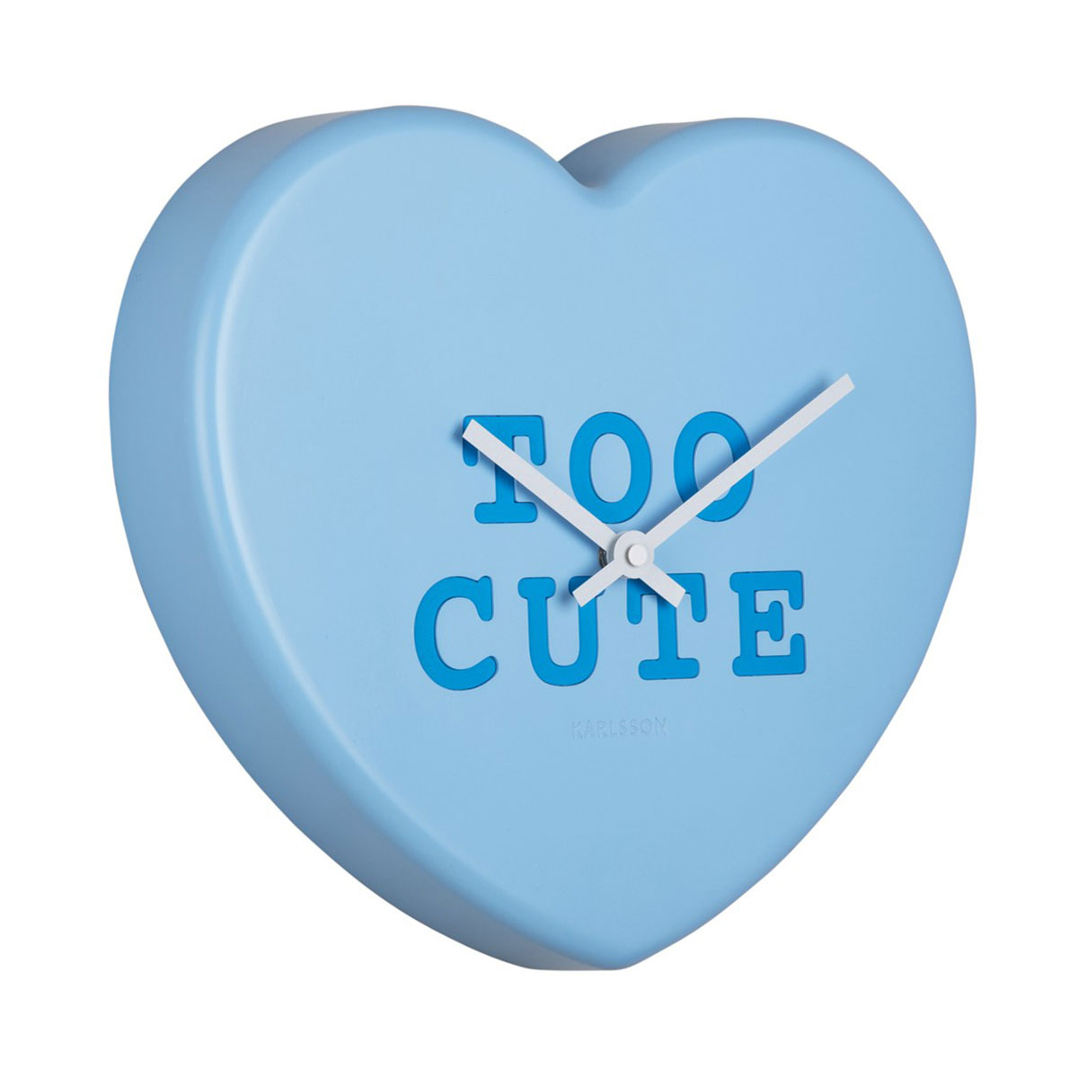 Ρολόι Τοίχου (27x6x30) Karlsson Heart Candy Soft Blue